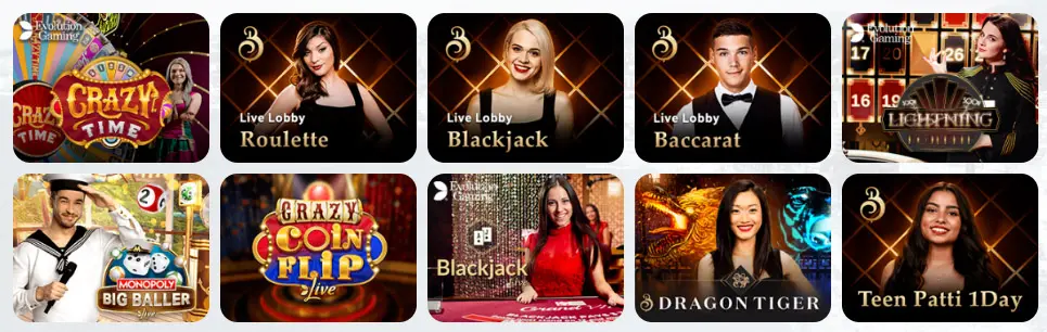 Jeux de casino en direct STARGAMES CASINO